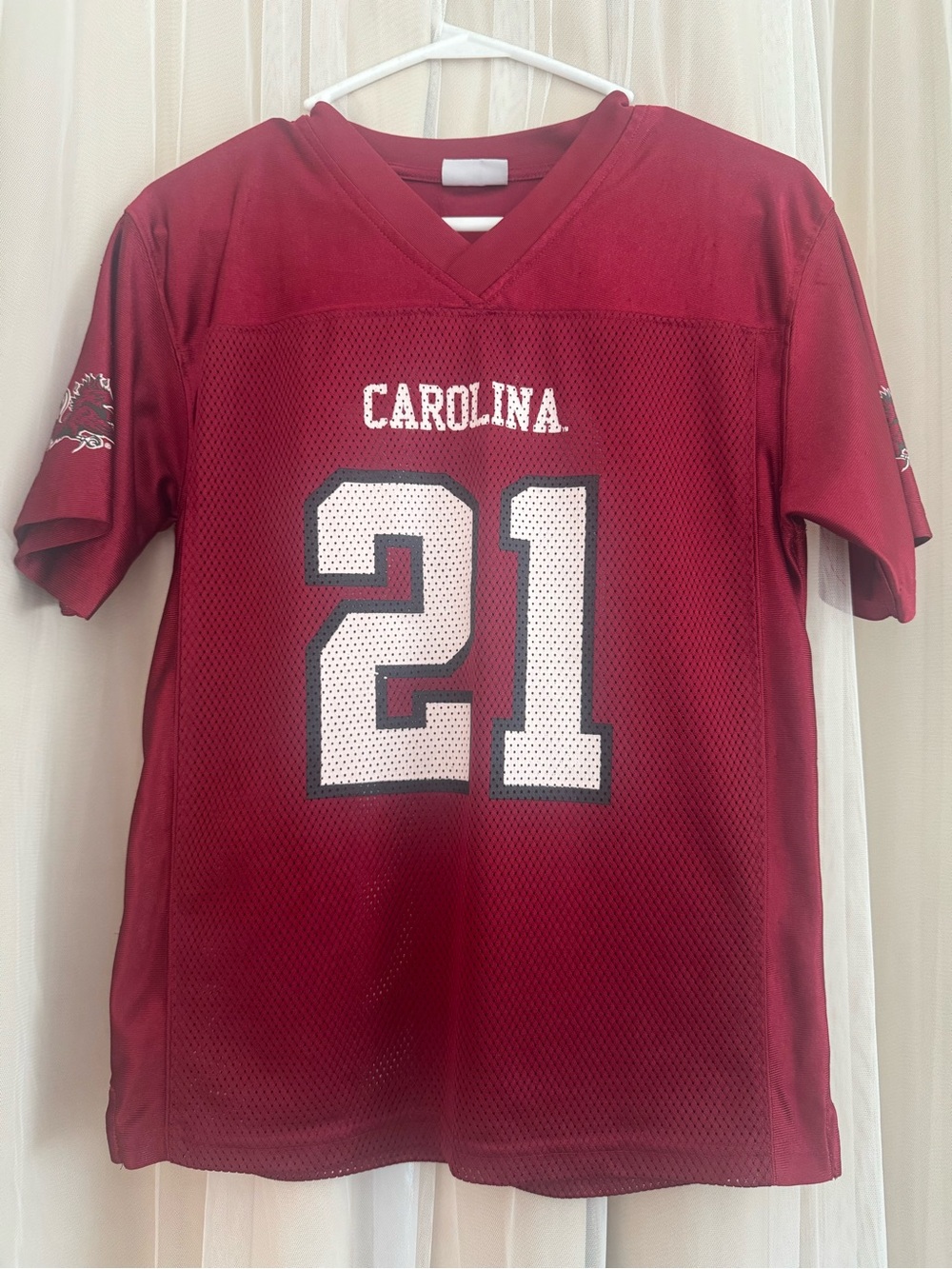 South Carolina Gamecocks #21 Youth L 12/14 Garnet Football Jersey Pro Edge